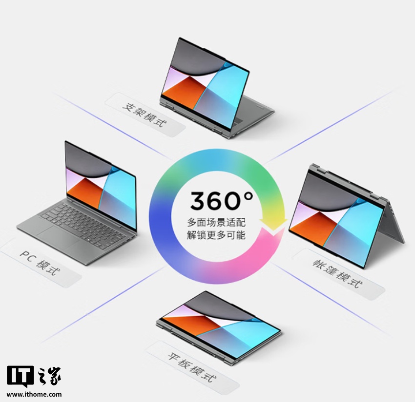 联想小新14 360 2026 AI元启版笔记本发布：32GB+1TB、英特尔酷睿Ultra 5 336H，首发6999元