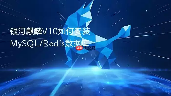 银河麒麟V10如何安装MySQL/Redis数据库