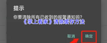 掌上看家app如何清除缓存