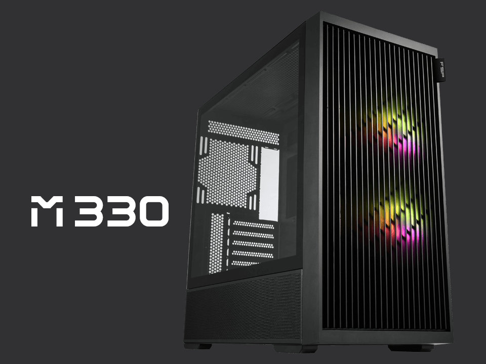 全汉推出中塔 ATX 机箱 M330：磁吸格栅前板，支持 400mm 显卡