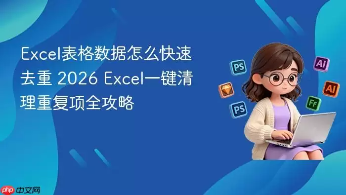 Excel表格数据怎么快速去重 2026 Excel一键清理重复项全攻略