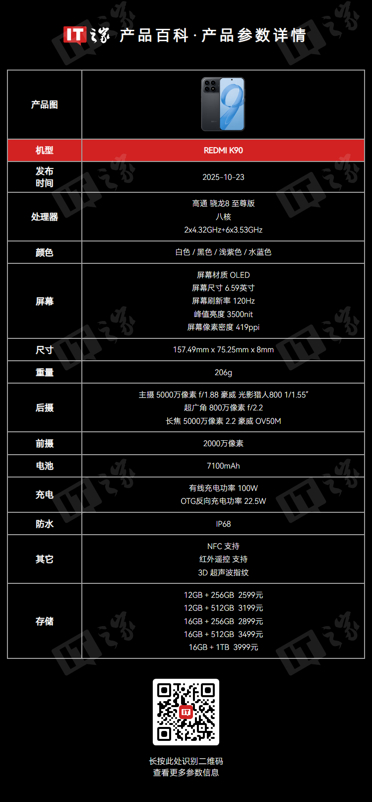 1986 元起：小米 REDMI K90 标准版手机京东自营国补再来
