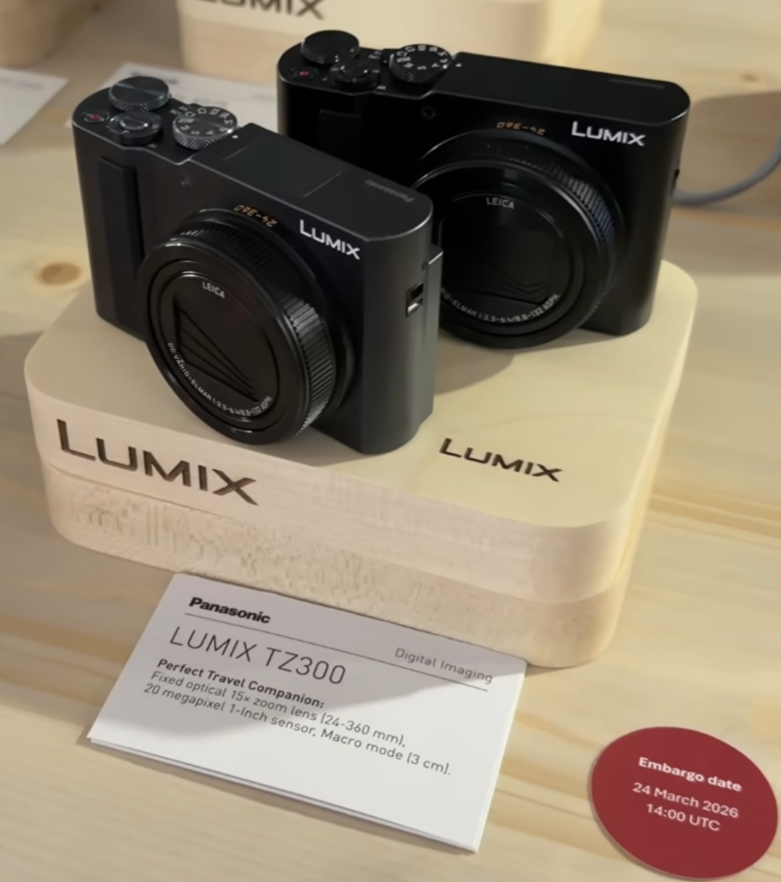 松下 Lumix TZ300 卡片机曝光：20MP 1 英寸传感器，有望 3 月 24 日发布