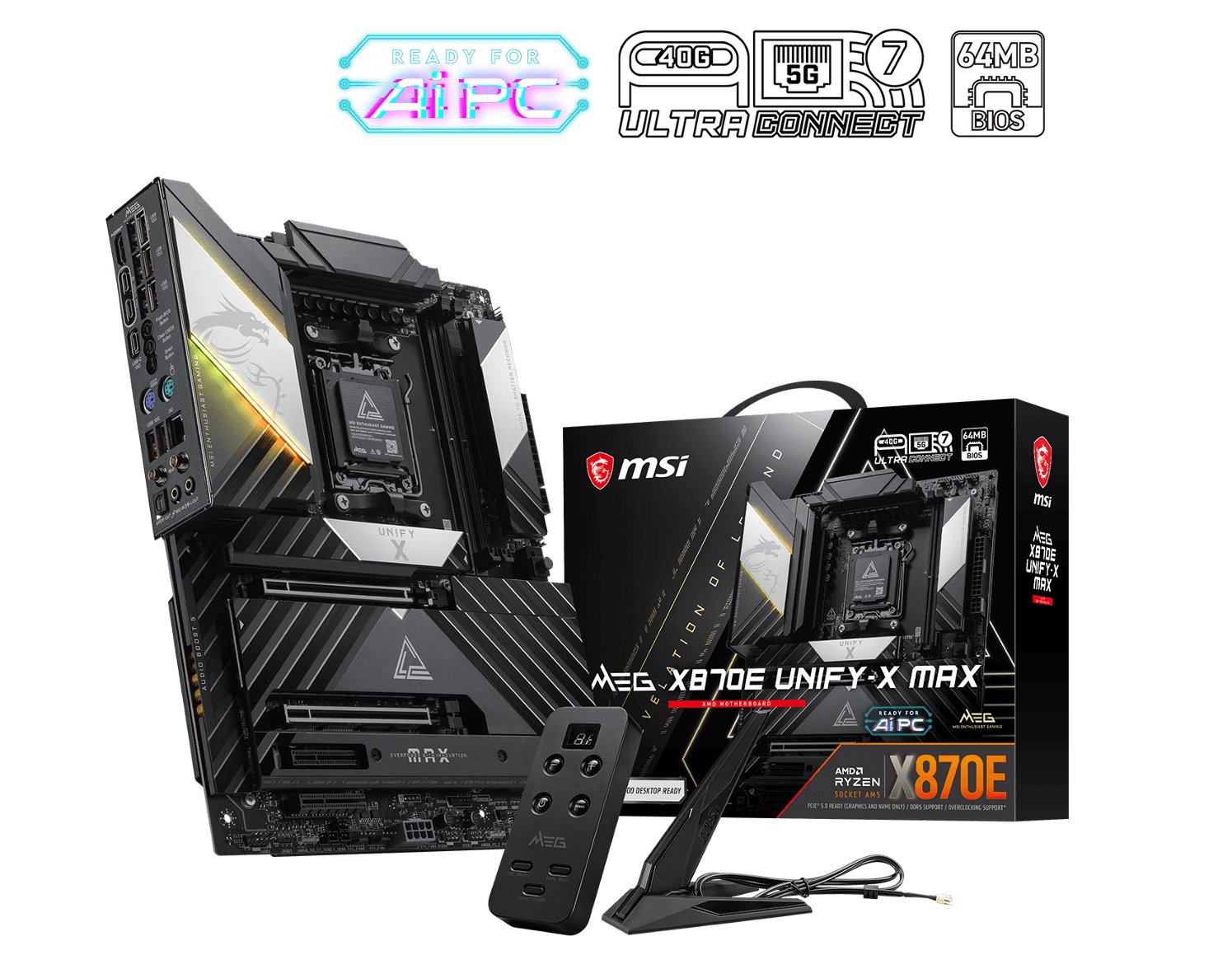微星 MEG X870E UNIFY-X MAX 主板规格曝光：官标支持 10600+ MT/s 内存超频