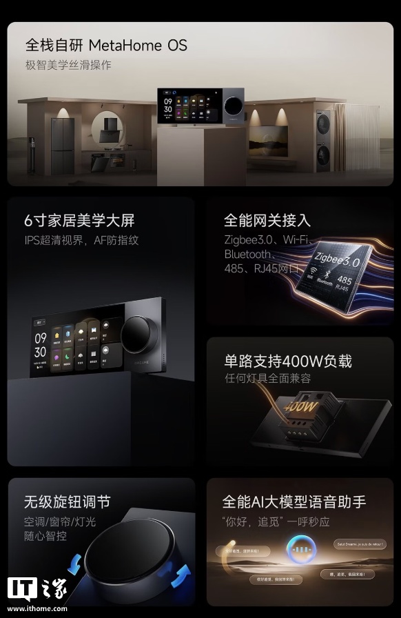 追觅推出 Dreame 智能中控屏 S6：搭 6 英寸 IPS 面板、支持语音交互，2799 元