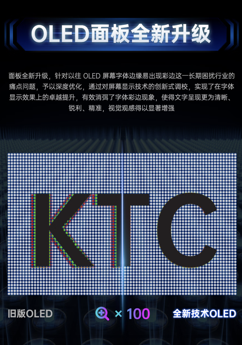 KTC G32P5S 显示器开启新品预约：31.5 英寸 4K 165Hz/1080P 330Hz OLED、原生 10Bit，3999 元