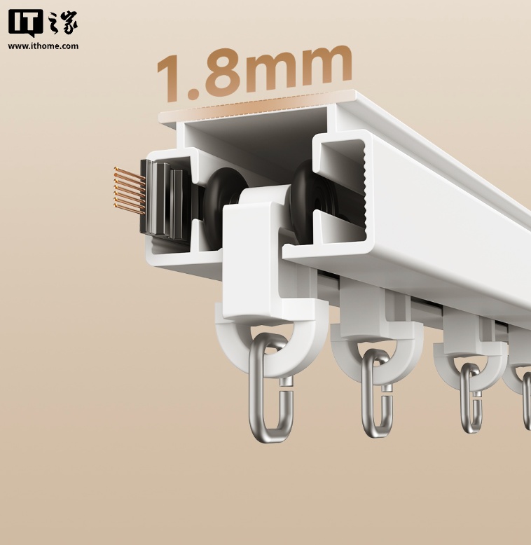 Yeelight 推出智能隐藏式无刷窗帘电机：隐藏式设计、20dB 轻音，单电机 99 元