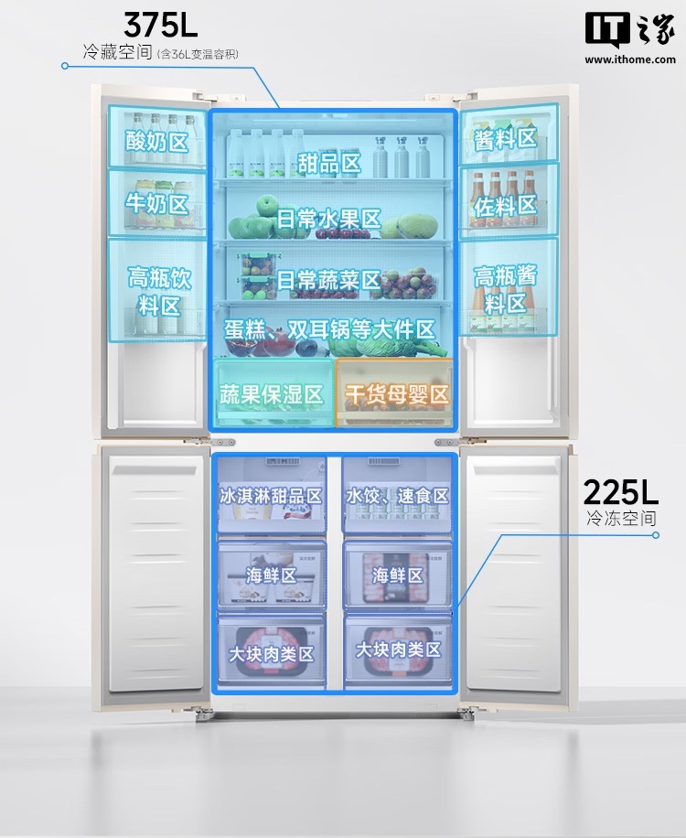 小米米家冰箱 Pro 十字 600L 开售：双系统、-30°C 深冷瞬冻，3499 元