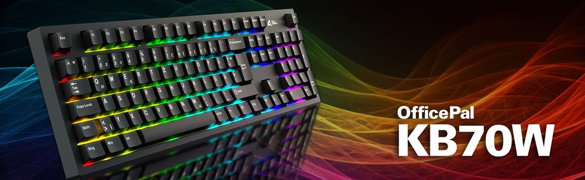 Sharkoon 旋刚推出双模全配列机械键盘 OfficePal K70W