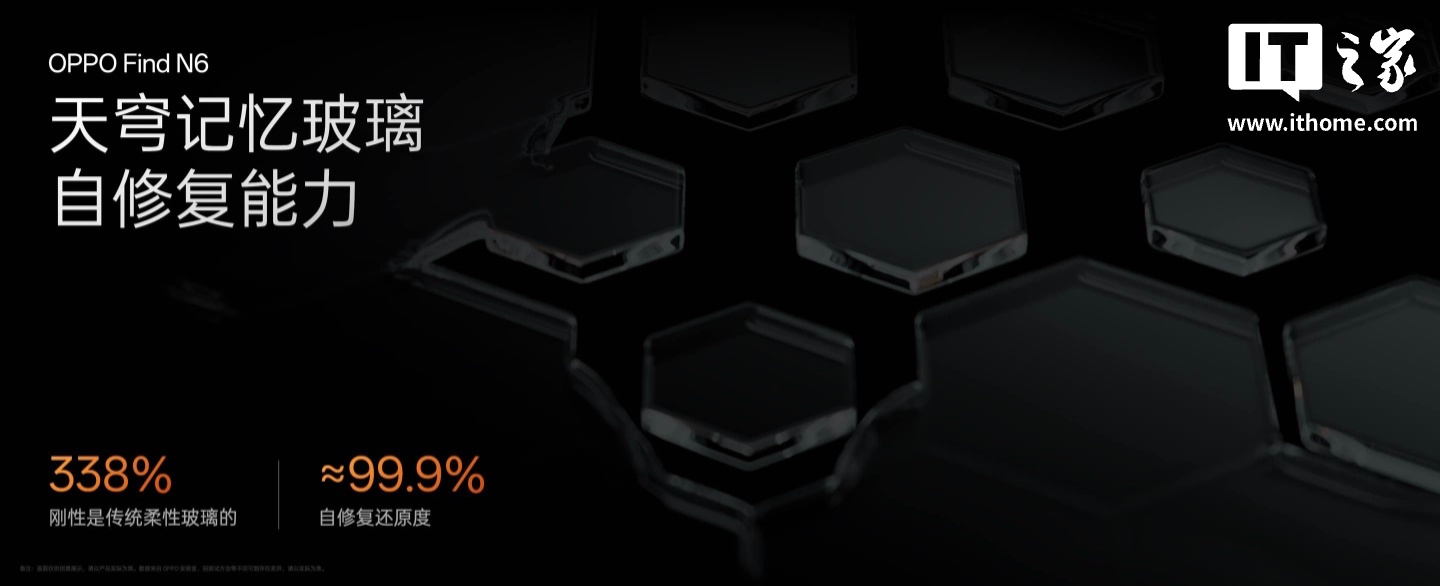 “全球最平整折叠屏手机”OPPO Find N6 技术公布：新一代钛合金天穹铰链 + 天穹记忆玻璃