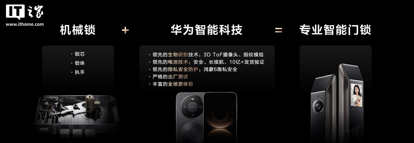 华&为智能门锁 M2 官宣即将上市：AI 指纹解锁，4 年维保