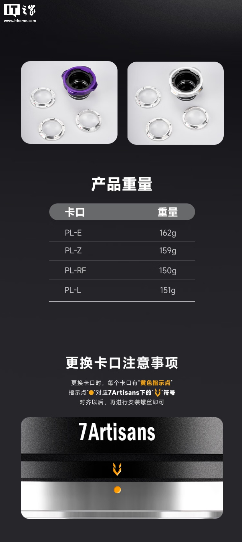 七工匠 THOR 四合一 PL 镜头转接环套装上市：适配 E/Z/RF/L 卡口，930 元