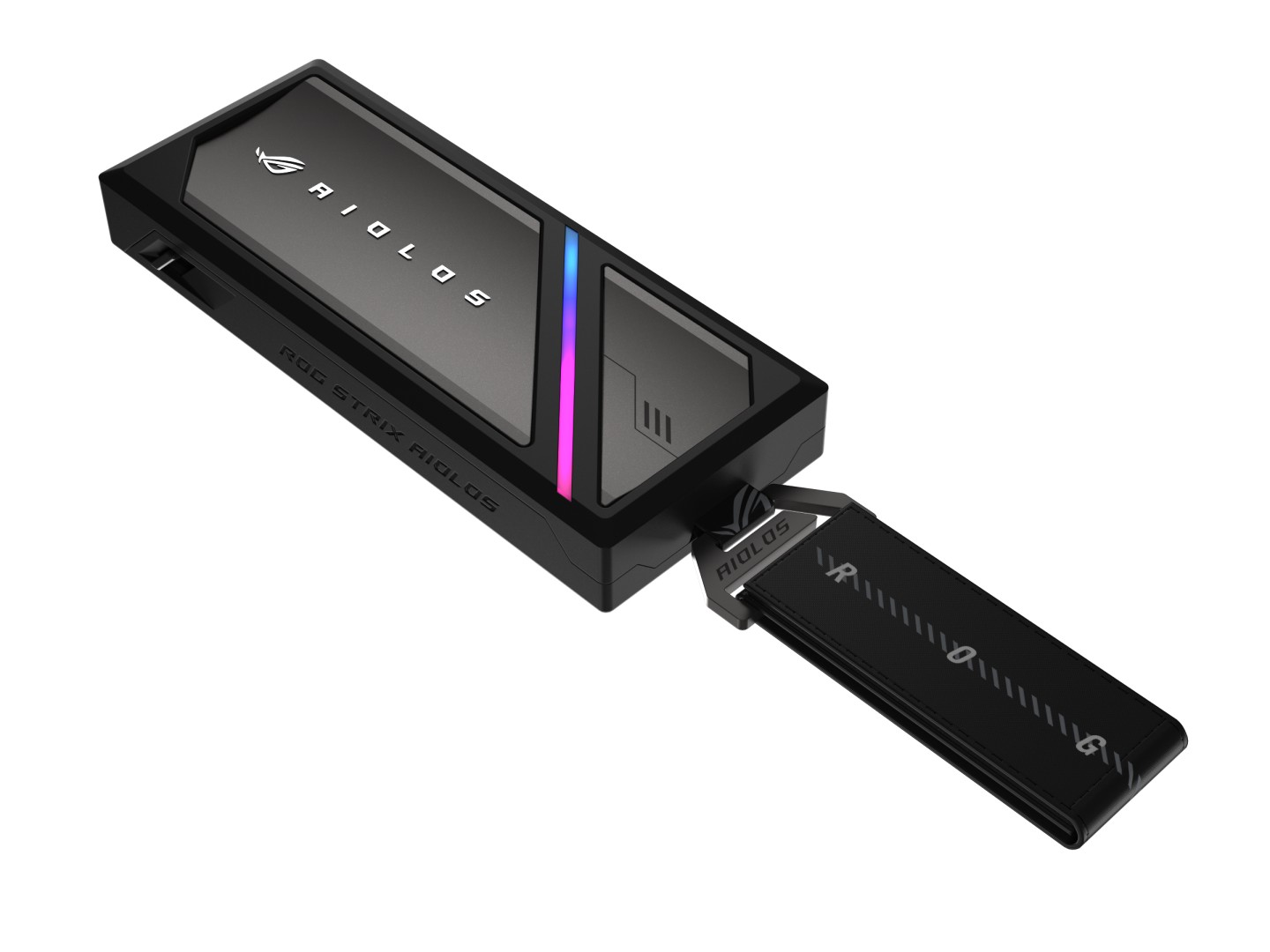 华硕发布 RGB 移动硬盘盒 ROG Strix Aiolos，采用 20Gbps 接口