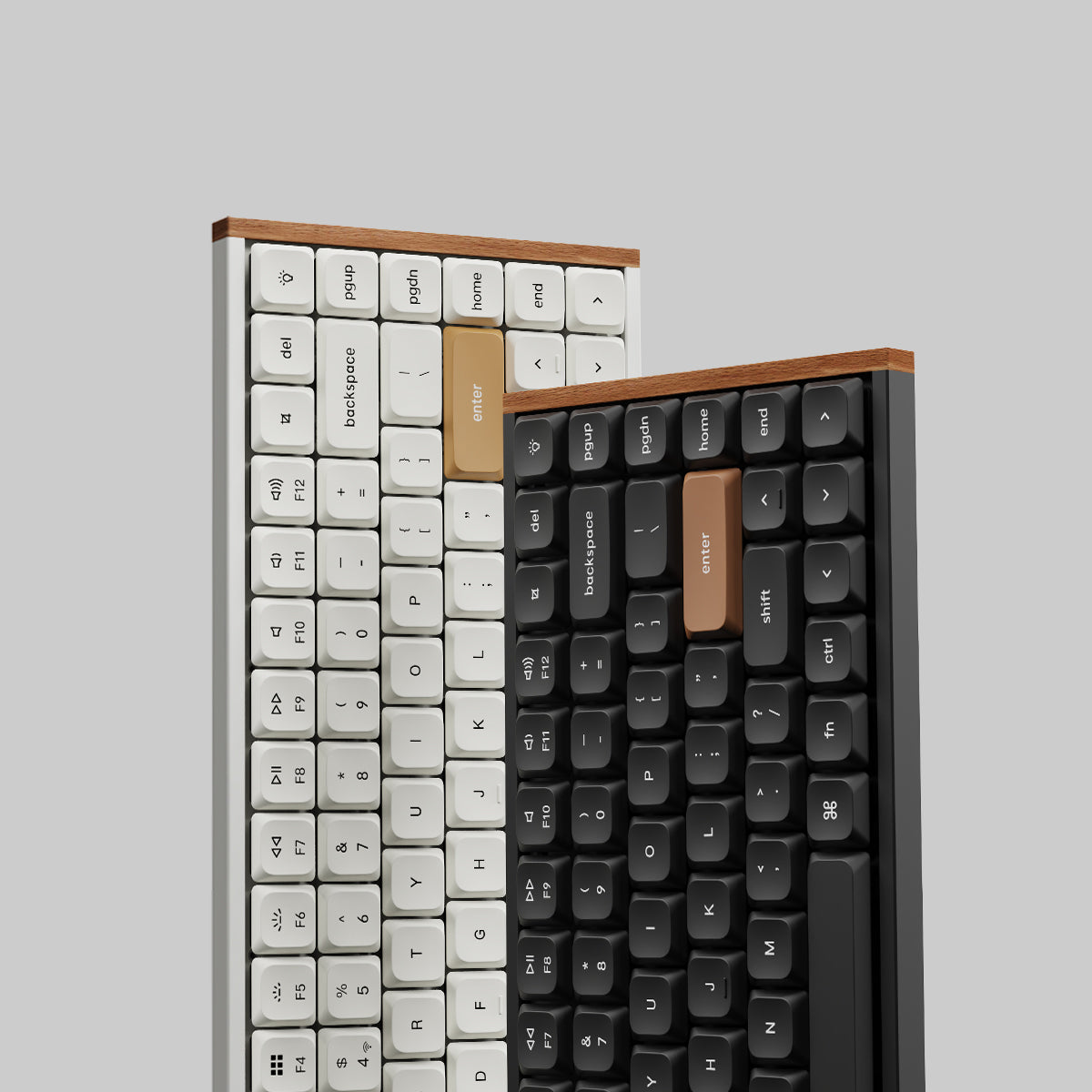 Keychron 预告新版 K3 HE / Ultra 矮轴键盘：天然实木边框