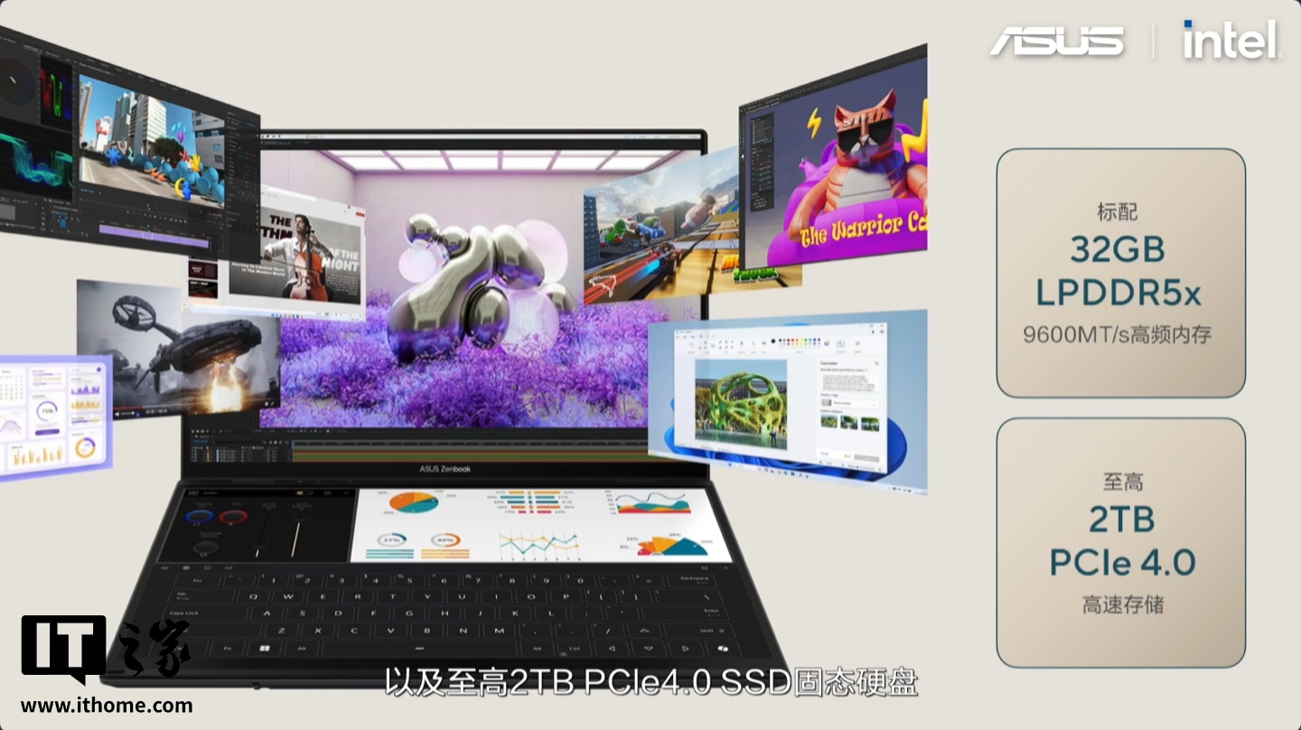 华硕灵耀14双屏2026笔记本发布：双2.8K 144Hz OLED触控屏、英特尔酷睿Ultra X9 388H CPU