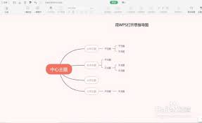 WPS如何制作思维导图