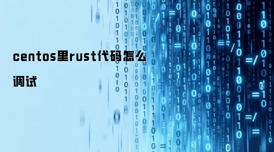 centos里rust代码怎么调试