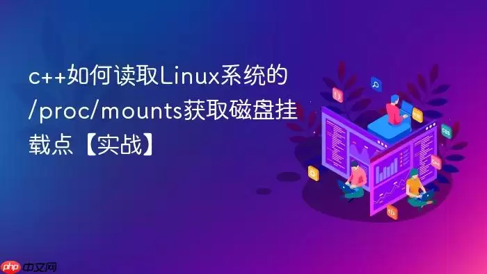 c++如何读取Linux系统的/proc/mounts获取磁盘挂载点【实战】