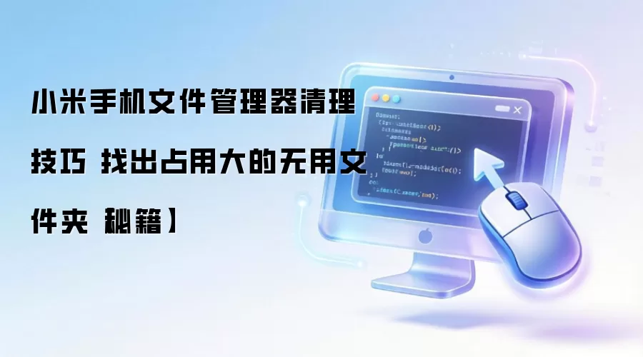 小米手机文件管理器清理技巧 找出占用大的无用文件夹【秘籍】