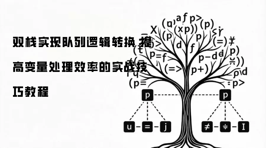 双栈实现队列逻辑转换：提高变量处理效率的实战技巧教程