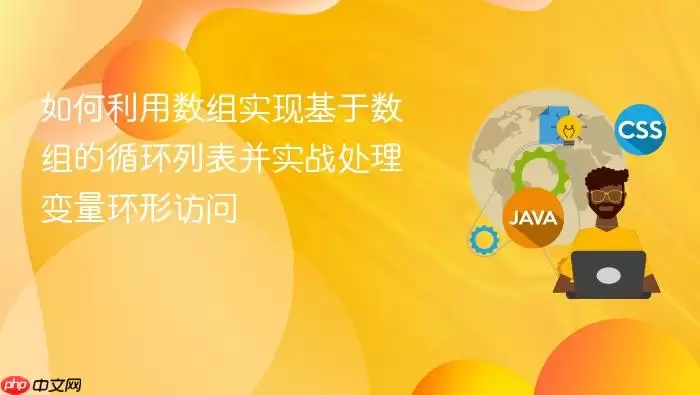 如何利用数组实现基于数组的循环列表并实战处理变量环形访问