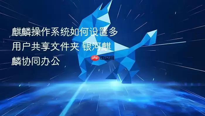 麒麟操作系统如何设置多用户共享文件夹 银河麒麟协同办公