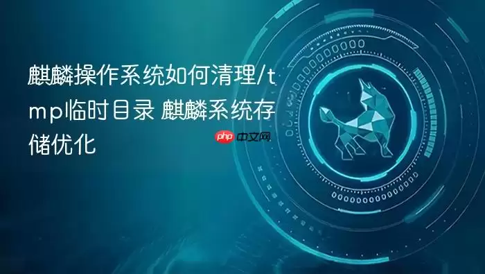 麒麟操作系统如何清理/tmp临时目录 麒麟系统存储优化
