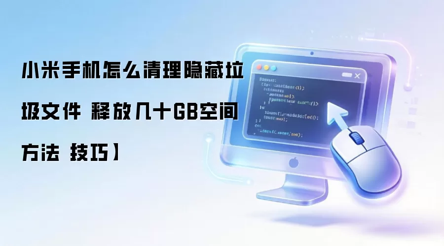小米手机怎么清理隐藏垃圾文件 释放几十GB空间方法【技巧】