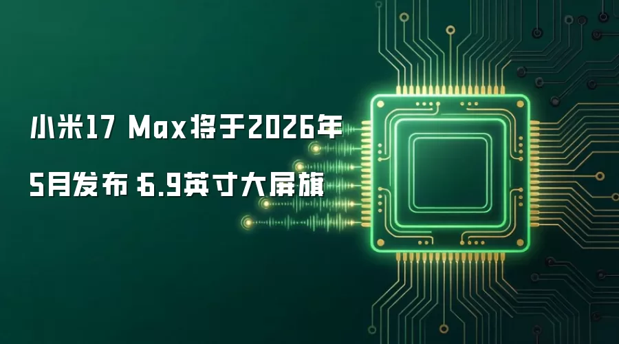 小米17 Max将于2026年5月发布:6.9英寸大屏旗