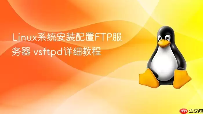 Linux系统安装配置FTP服务器 vsftpd详细教程