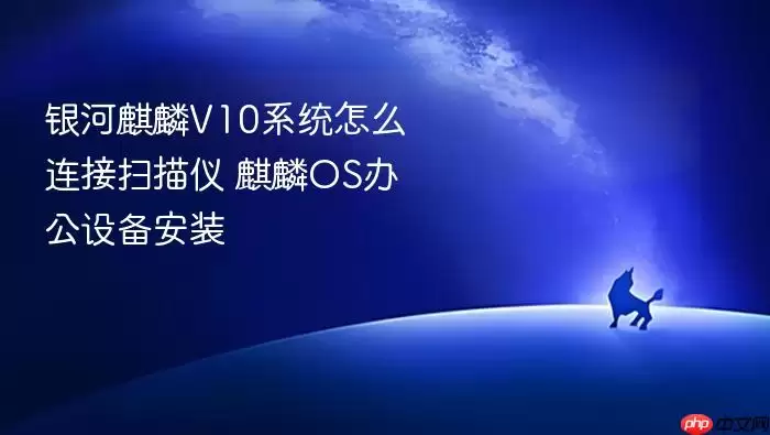 银河麒麟V10系统怎么连接扫描仪 麒麟OS办公设备安装