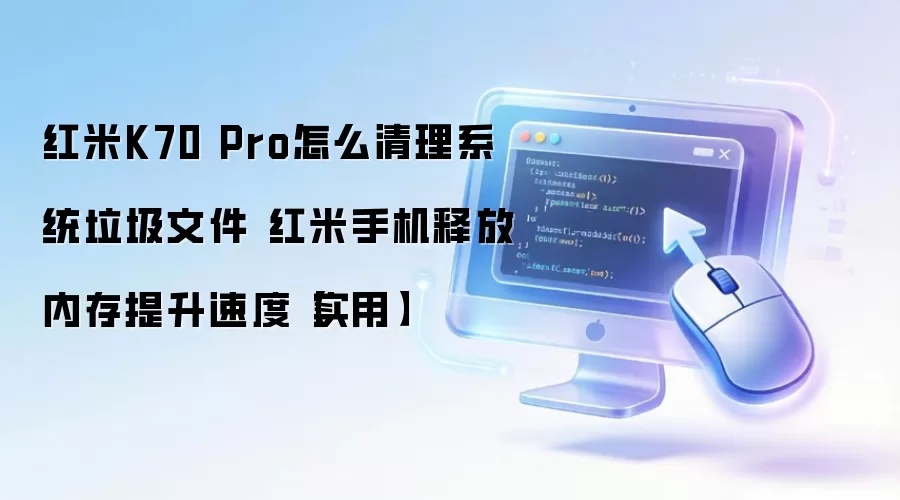 红米K70 Pro怎么清理系统垃圾文件 红米手机释放内存提升速度【实用】