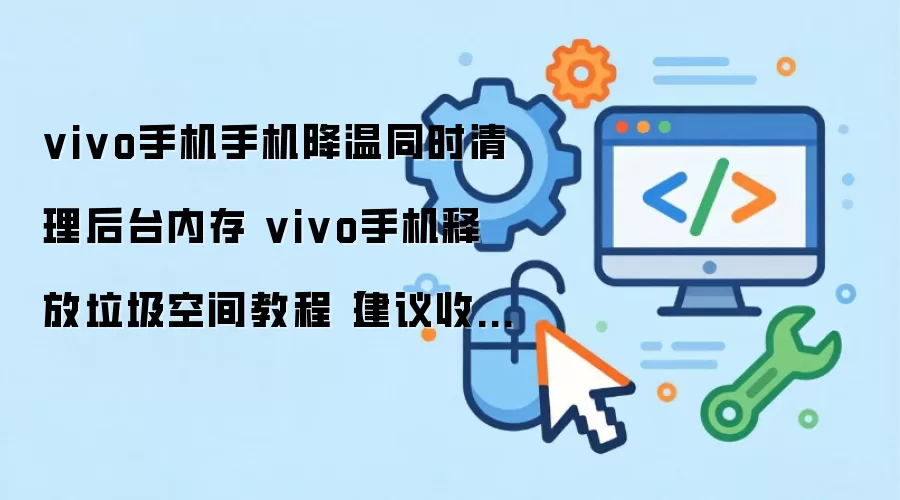vivo手机手机降温同时清理后台内存 vivo手机释放垃圾空间教程【建议收藏】