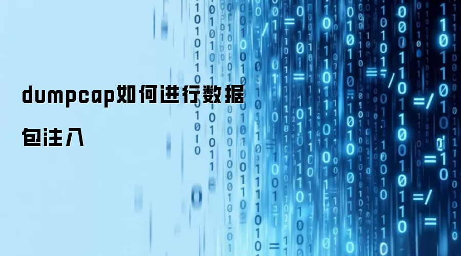 dumpcap如何进行数据包注入