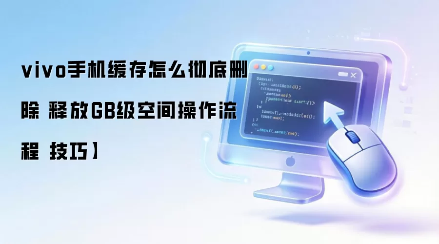 vivo手机缓存怎么彻底删除 释放GB级空间操作流程【技巧】