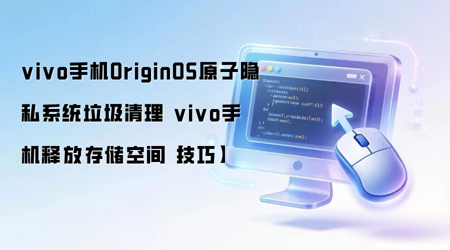 vivo手机OriginOS原子隐私系统垃圾清理 vivo手机释放存储空间【技巧】