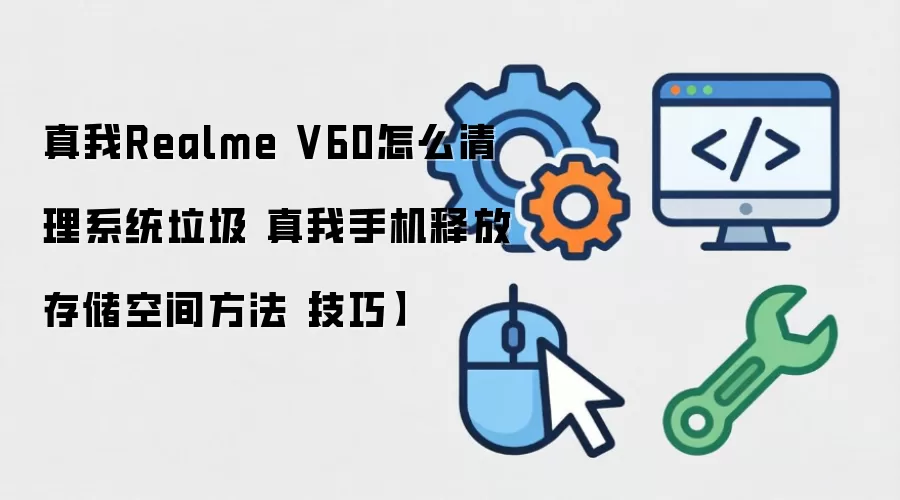 真我Realme V60怎么清理系统垃圾 真我手机释放存储空间方法【技巧】