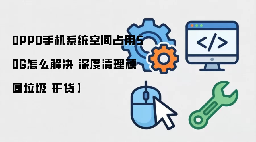 OPPO手机系统空间占用50G怎么解决 深度清理顽固垃圾【干货】