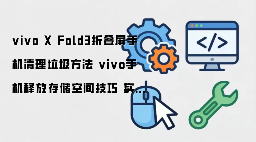 vivo X Fold3折叠屏手机清理垃圾方法 vivo手机释放存储空间技巧【实用】