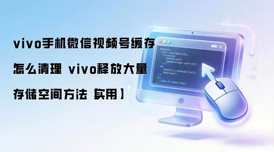 vivo手机微信视频号缓存怎么清理 vivo释放大量存储空间方法【实用】
