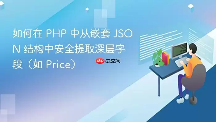 如何在 PHP 中从嵌套 JSON 结构中安全提取深层字段(如 Price)