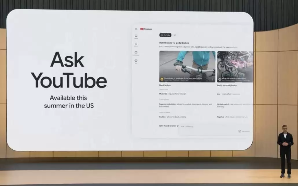 谷歌发布Ask YouTube，搜索视频支持完整句子与连续追问
