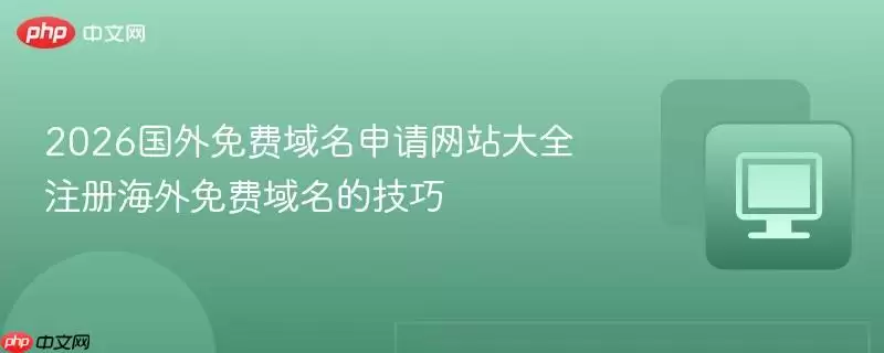 2026国外免费域名申请网站大全 注册海外免费域名的技巧