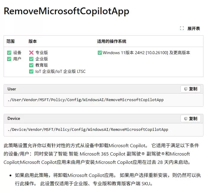 Win11通过组策略永久屏蔽Copilot的技巧