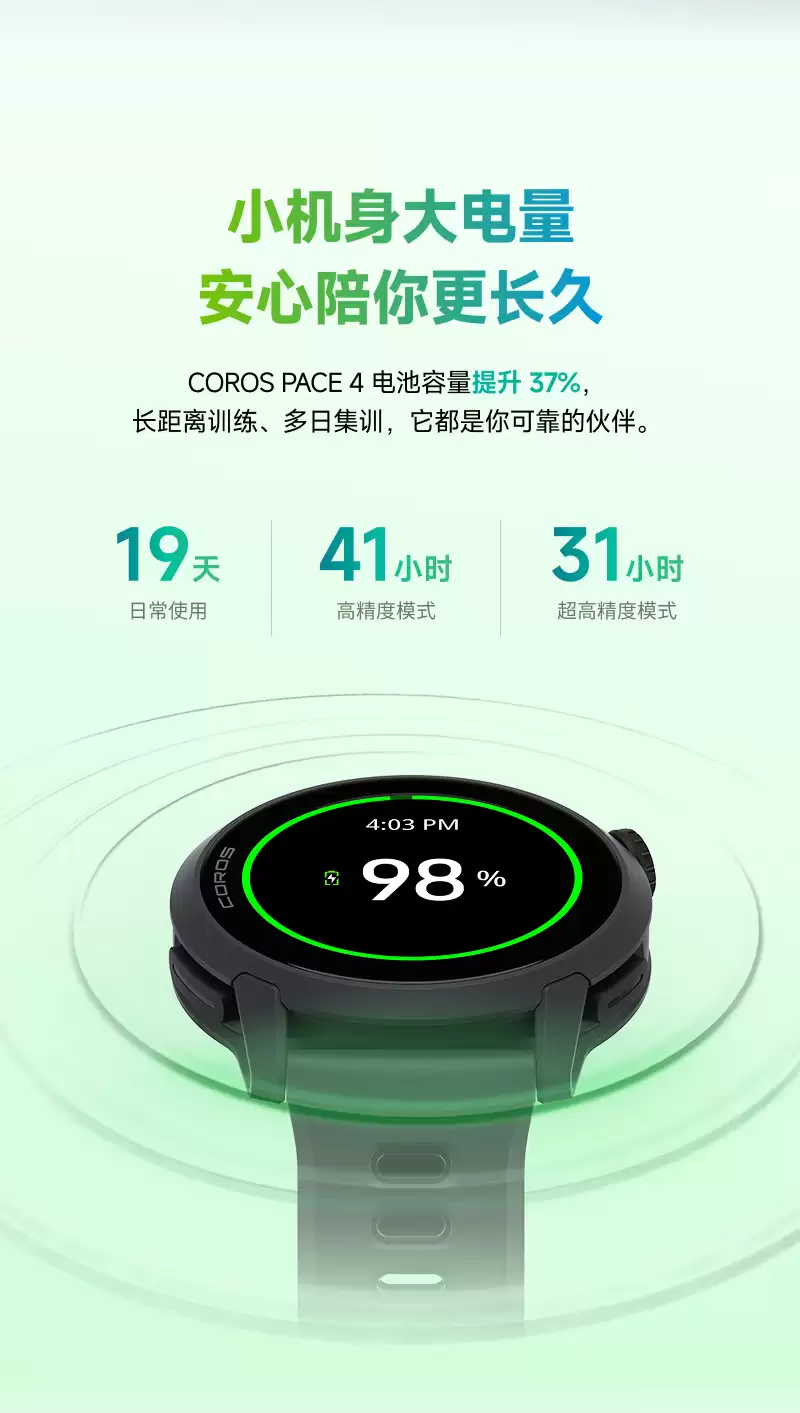 1299 元 6 期免息:COROS 高驰 PACE 4 竞技运动手表 618 国补探新低