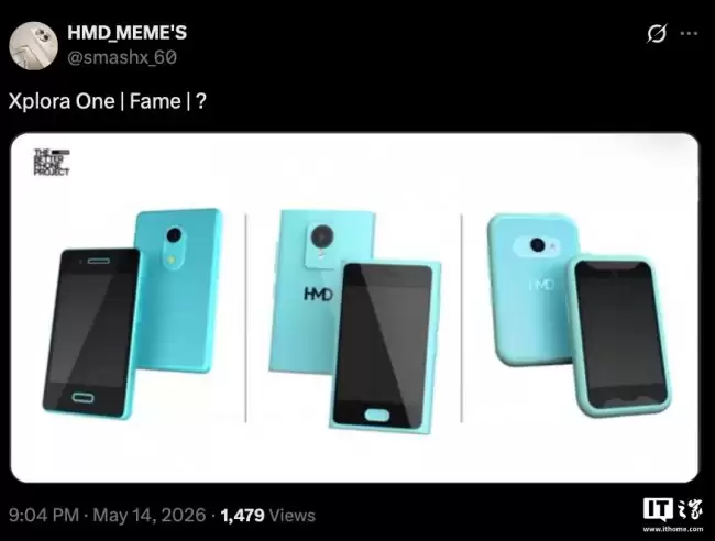 HMD Fame迷你手机泄露圆滑设计或将支持云应用