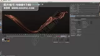 C4D如何快速制作丝绸闪过动画效果
