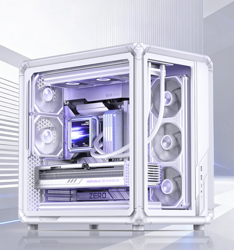 乔思伯 X400 PRO 铝制海景房机箱新增白色版本:兼容 ATX 背插主板,999 元