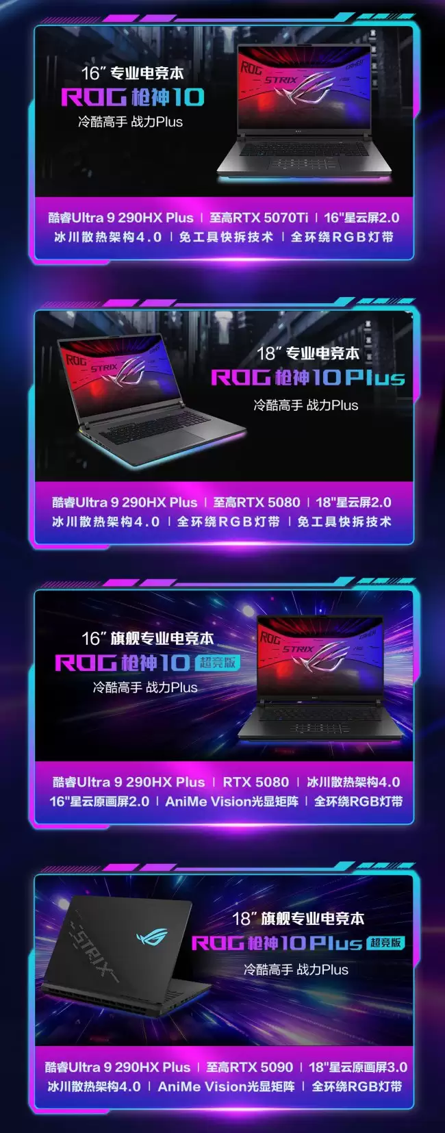 华硕 ROG 2026 游戏本开启预约涵盖 8 大系列