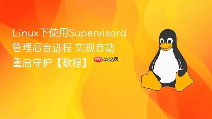 Linux下使用Supervisord管理后台进程 实现自动重启守护【教程】